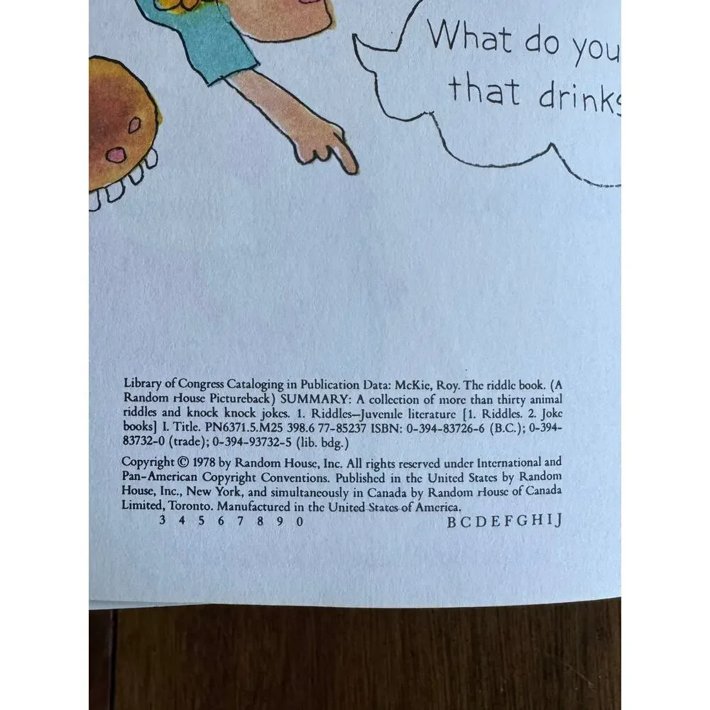 Vintage Early Learning Book Lot Reading Vocabulary Dictionary Riddles 1970s